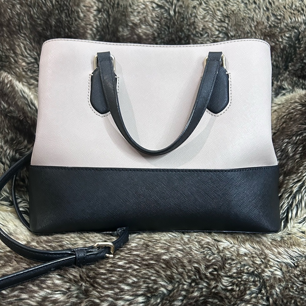 Kate Spade Laurel Way Evangelie Saffiano Satchel Two Tone Purse/Handbag - Picture 4 of 14